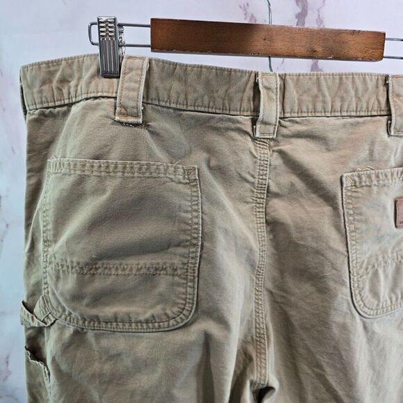 Carhartt Pants Mens 40 X 30 Khaki Tan Canvas Straight Chino Relaxed Fit - Picture 6 of 11
